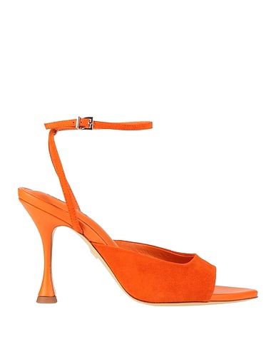 LOLA CRUZ Sandals Orange Leather
