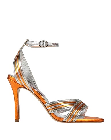 MARC ELLIS Sandals Orange Leather