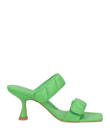 LOLA CRUZ Sandalen Grün Leder