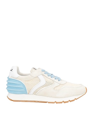 VOILE BLANCHE Sneakers Off white Leather, Textile fibres