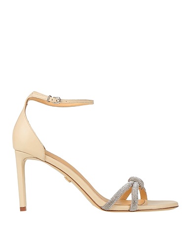 LOLA CRUZ Sandals Beige Leather