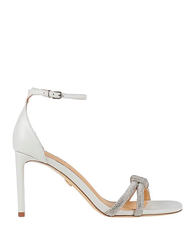 LOLA CRUZ Sandals White Leather