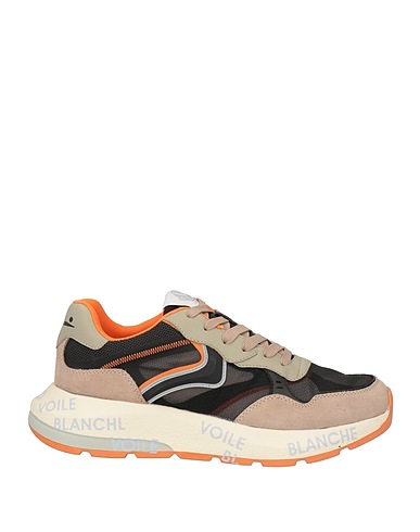 VOILE BLANCHE Sneakers Taupe Leather, Nylon
