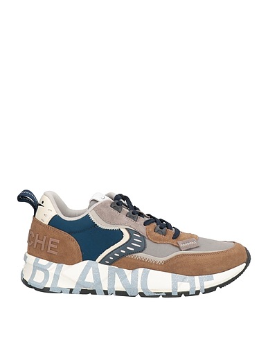 VOILE BLANCHE Sneakers Chocolate brown Leather, Textile fibres