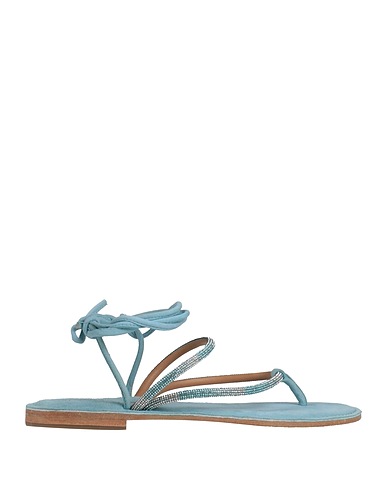 CB FUSION Flip flops Sky blue Leather