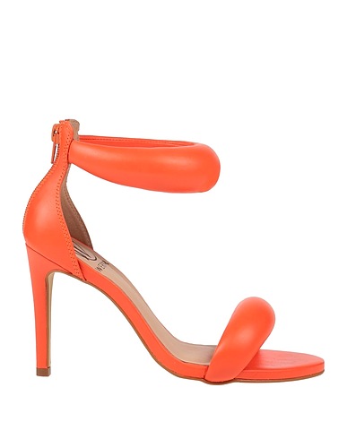 WERNER Sandals Orange Leather