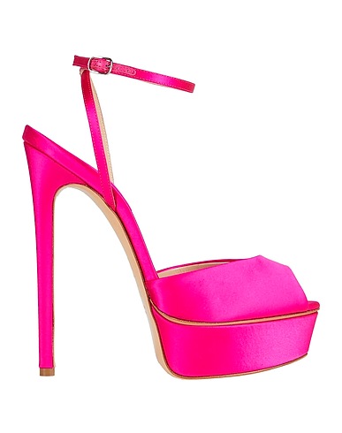 CASADEI Sandals Fuchsia Textile fibers