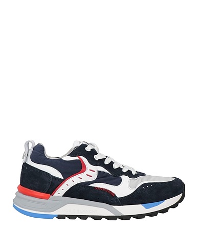 VOILE BLANCHE Sneakers Midnight blue Leather, Nylon, Calfskin