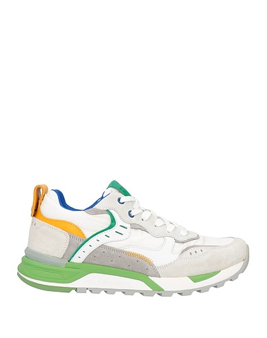 VOILE BLANCHE Sneakers White Leather, Textile fibers