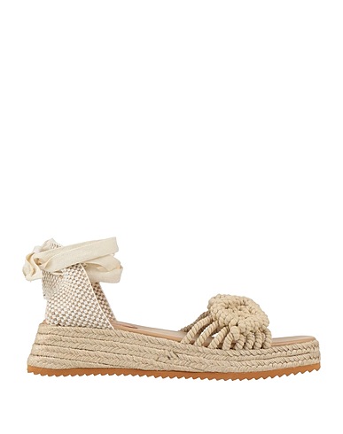 FX FRAU Espadrilles Beige Gewebefasern