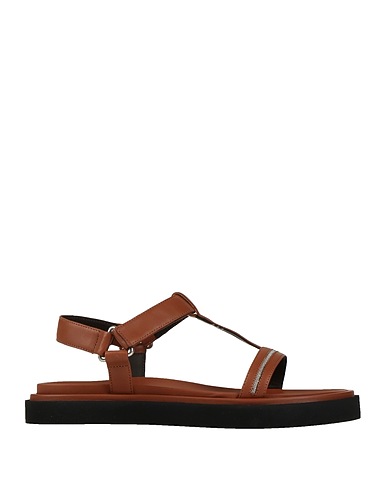 PESERICO Sandals Brown Leather