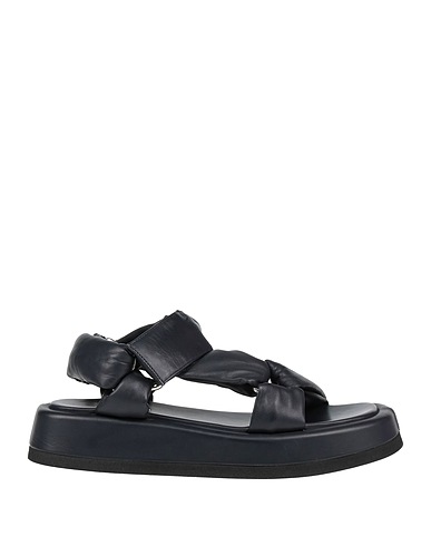PESERICO Sandals Midnight blue Leather