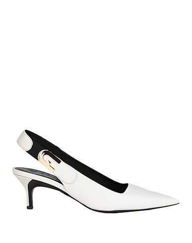 FURLA Court FURLA SIGN SLINGBACK T.50
 Light grey 90% Leather, 10% Polyester