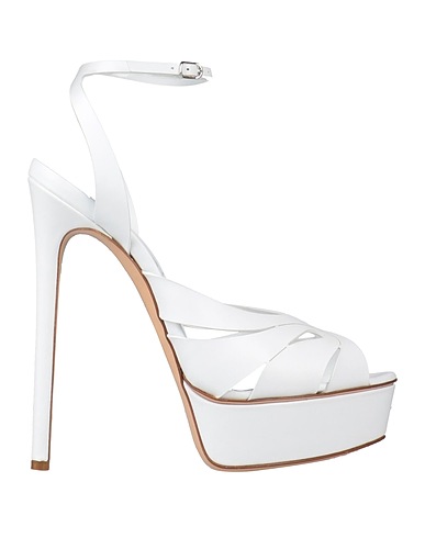 CASADEI Sandals White Leather