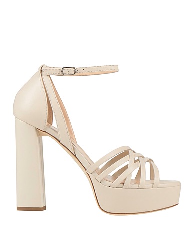 THE SELLER Sandals Ivory Leather