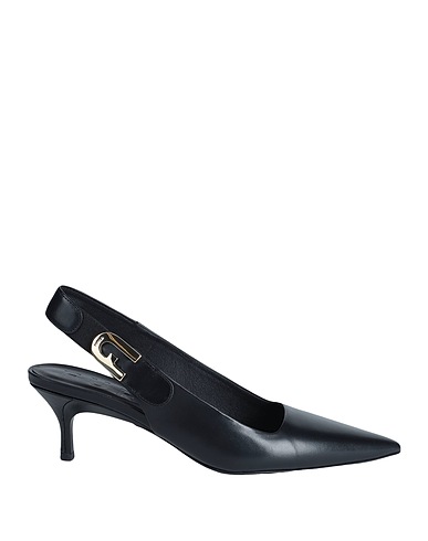 FURLA Court FURLA SIGN SLINGBACK T.50
 Black 90% Leather, 10% Polyester