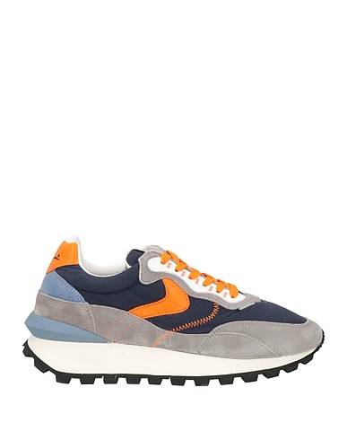 VOILE BLANCHE Sneakers Midnight blue Leather, Textile fibers