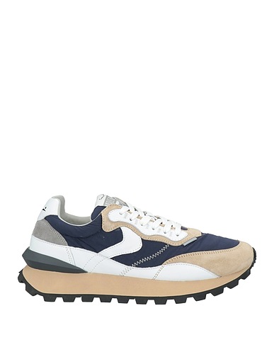 VOILE BLANCHE Sneakers Blu notte Pelle, Fibre tessili