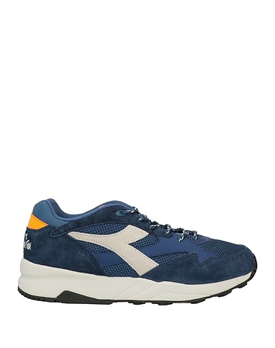 DIADORA HERITAGE Sneakers Navy blue Leather, Textile fibres
