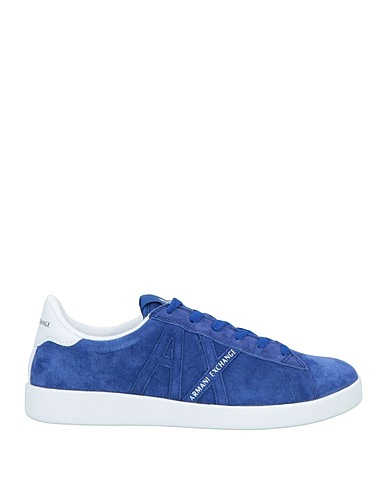 ARMANI EXCHANGE Sneakers Azul eléctrico 100% Piel de cerdo, Poliéster, Poliuretano untado