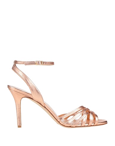 THE SELLER Sandals Copper Leather