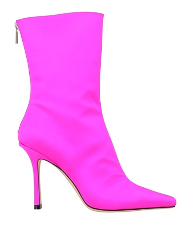 JIMMY CHOO Ankle boot Fuchsia Textile fibres