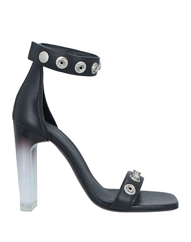 RICK OWENS Sandals Black Leather