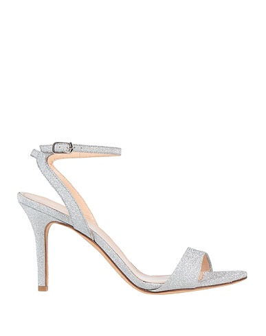 THE SELLER Sandalen Silber Leder