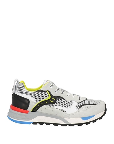 VOILE BLANCHE Sneakers Light grey Leather, Textile fibers, Calfskin