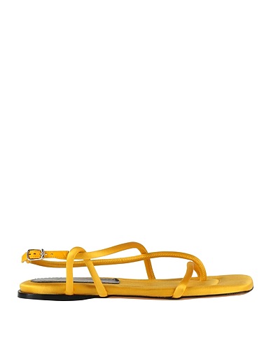 PROENZA SCHOULER Flip flops Yellow Textile fibers
