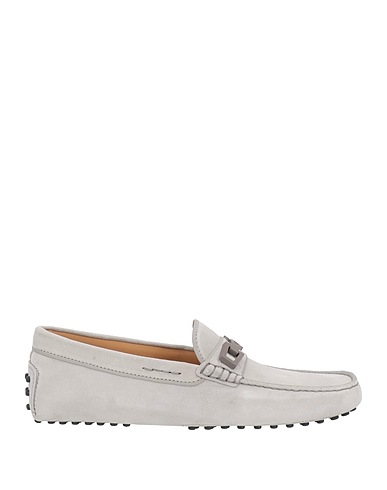 TOD'S Loafers Light grey Leather
