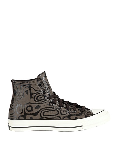 CONVERSE Sneakers CHUCK 70 HI BROWN/TAN/EGRET
 Dunkelbraun Leder
