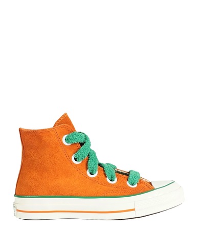CONVERSE Activewear CHUCK 70 HI ORANGE/GREEN/EGRET
 Mandarin Leather