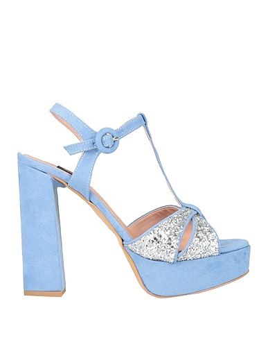ISLO ISABELLA LORUSSO Sandals Pastel blue Textile fibres