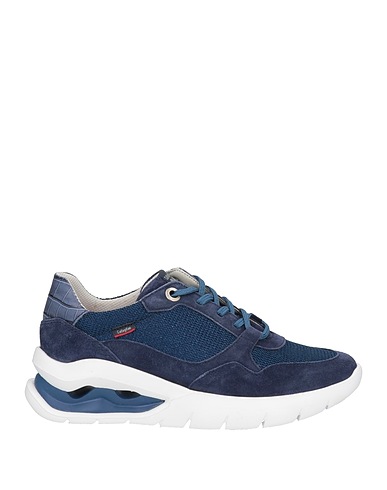 CALLAGHAN Sneakers Navy Leather, Textile fibers