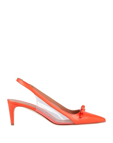 RED(V) Pump Orange Leather, Plastic