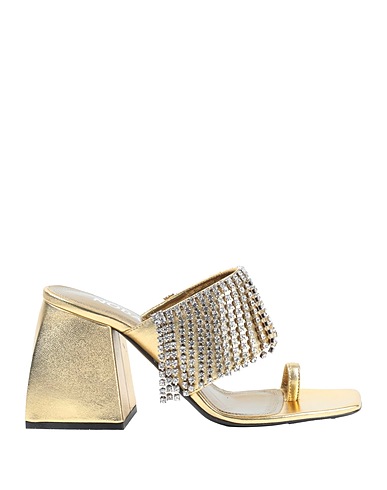 NODALETO Flip flops Gold Leather