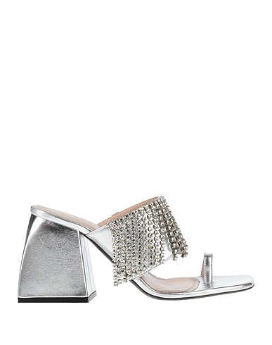 NODALETO Flip flops Silver Leather
