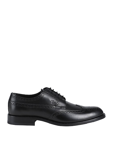 TOD'S Laced shoes Black Leather