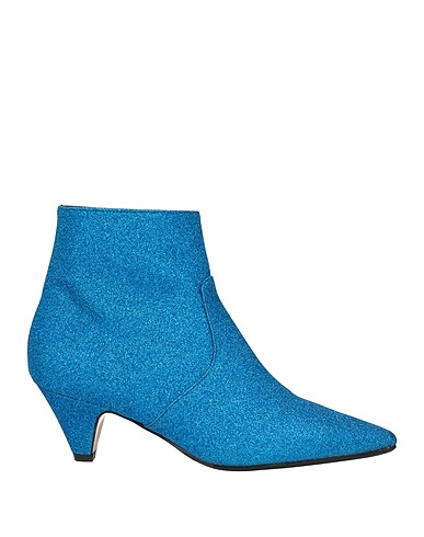 ANNA F. Ankle boot Azure Leather
