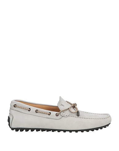 TOD'S Loafers Light grey Leather