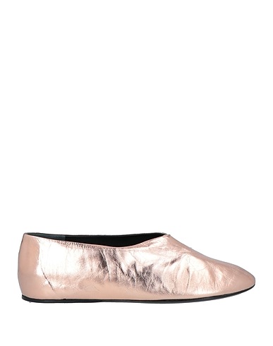 JIL SANDER Ballet flats Rose gold Calfskin