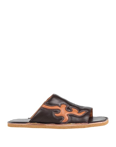 DRIES VAN NOTEN Sandali Bordeaux Pelle