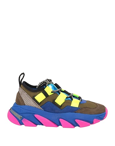 CIRCUS HOTEL Sneakers Khaki Leather, Textile fibers