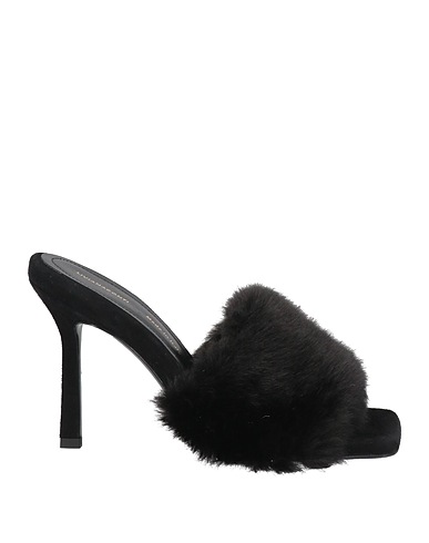 LIVIANA CONTI Sandals Black Shearling