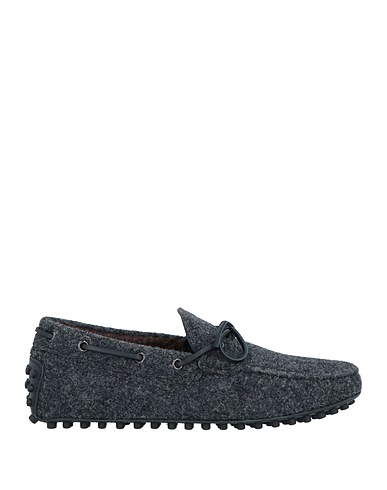 TOD'S Loafers Charcoal Textile fibres, Leather