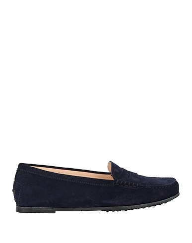 TOD'S モカシン ミッドナイトブルー 革（なめし加工）