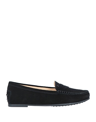 TOD'S モカシン ブラック 革（なめし加工）