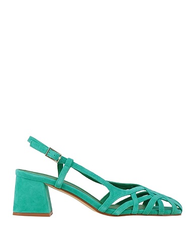 CAFèNOIR Sandals Emerald green Leather