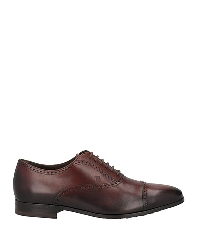 TOD'S Laced shoes Dark brown Leather